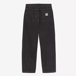 Carhartt WIP Men's Ryland Pant Black Striped Size 34 NWOT